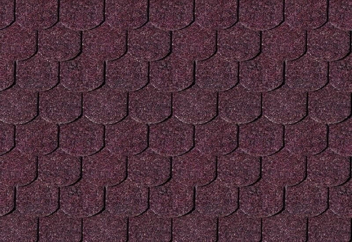 Karibu Dachschindeln Biberschwanz dunkelrot 16 Pakete