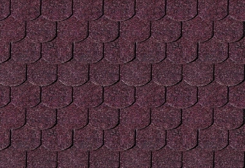 Karibu Dachschindeln Biberschwanz dunkelrot 16 Pakete