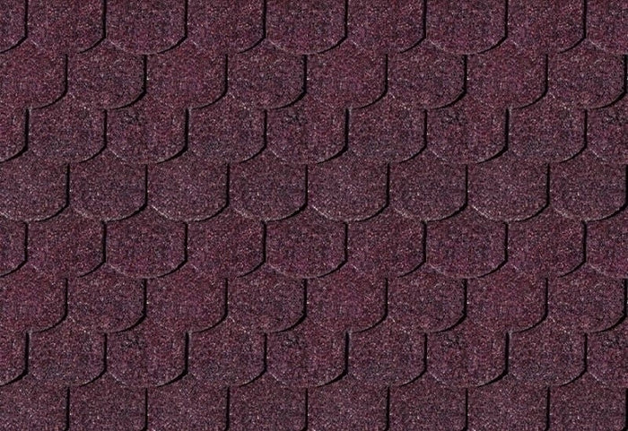 Karibu Dachschindeln Biberschwanz dunkelrot 16 Pakete