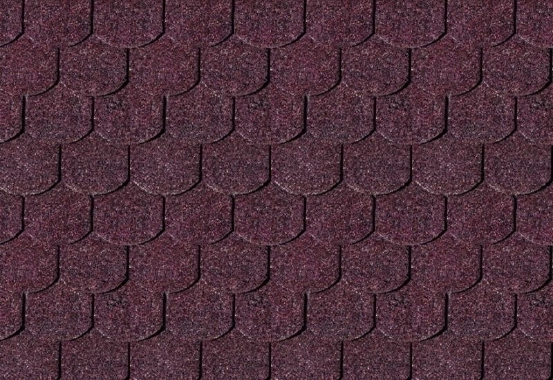 Karibu Dachschindeln Biberschwanz dunkelrot 17 Pakete