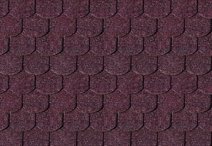 Karibu Dachschindeln Biberschwanz dunkelrot 17 Pakete