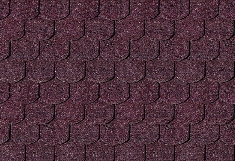 Karibu Dachschindeln Biberschwanz dunkelrot 18 Pakete