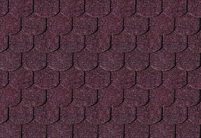 Karibu Dachschindeln Biberschwanz dunkelrot 18 Pakete