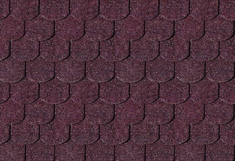 Karibu Dachschindeln Biberschwanz dunkelrot 19 Pakete