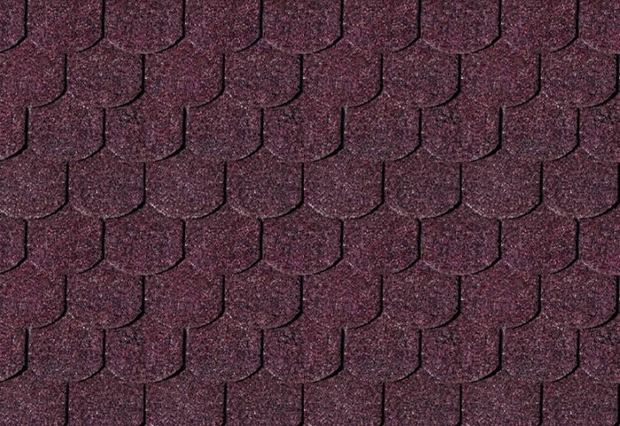 Karibu Dachschindeln Biberschwanz dunkelrot 1 Paket