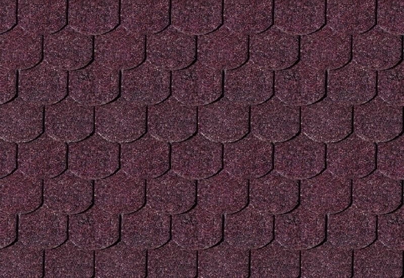 Karibu Dachschindeln Biberschwanz dunkelrot 20 Pakete