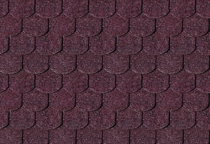 Karibu Dachschindeln Biberschwanz dunkelrot 20 Pakete