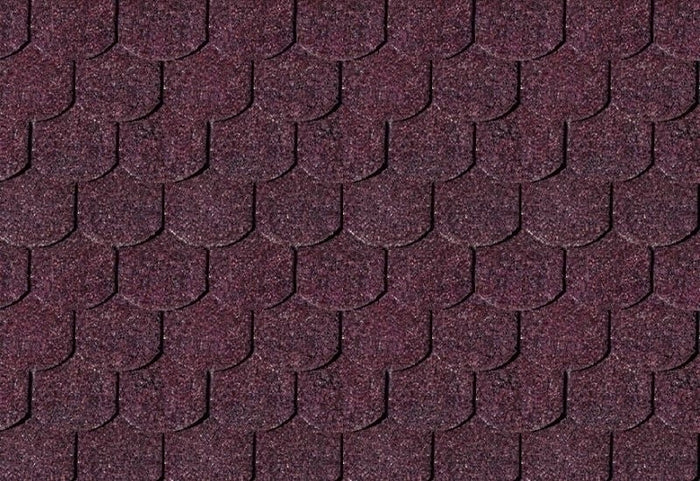 Karibu Dachschindeln Biberschwanz dunkelrot 21 Pakete