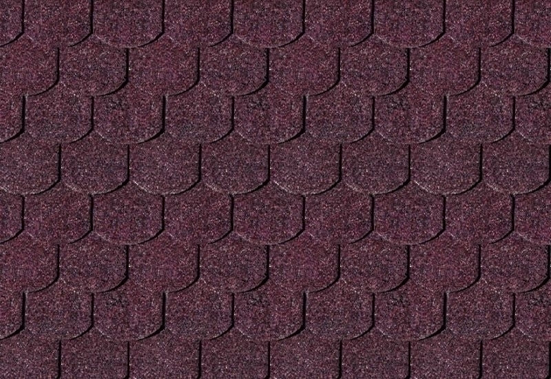 Karibu Dachschindeln Biberschwanz dunkelrot 27 Pakete