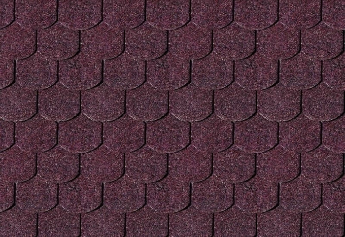 Karibu Dachschindeln Biberschwanz dunkelrot 27 Pakete