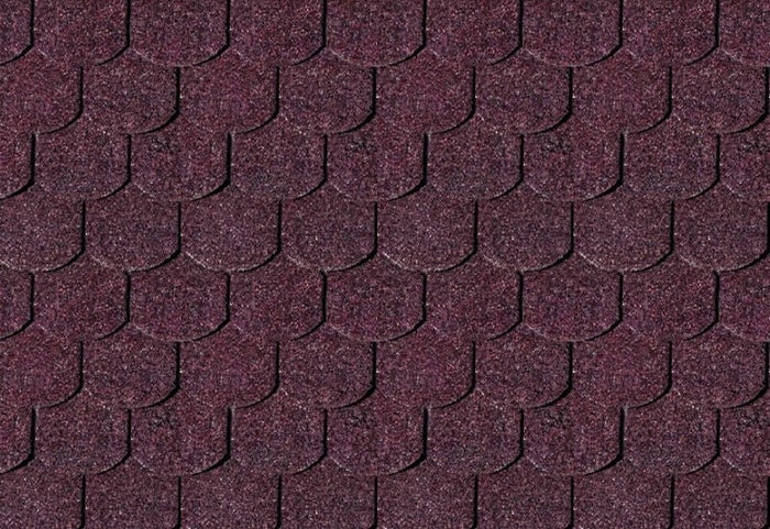 Karibu Dachschindeln Biberschwanz dunkelrot 3 Pakete