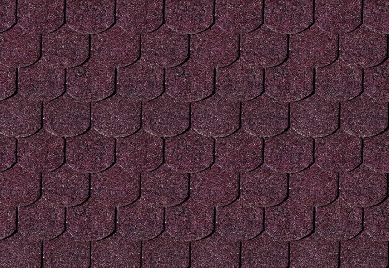 Karibu Dachschindeln Biberschwanz dunkelrot 3 Pakete