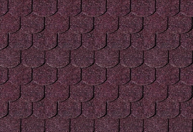 Karibu Dachschindeln Biberschwanz dunkelrot 4 Pakete