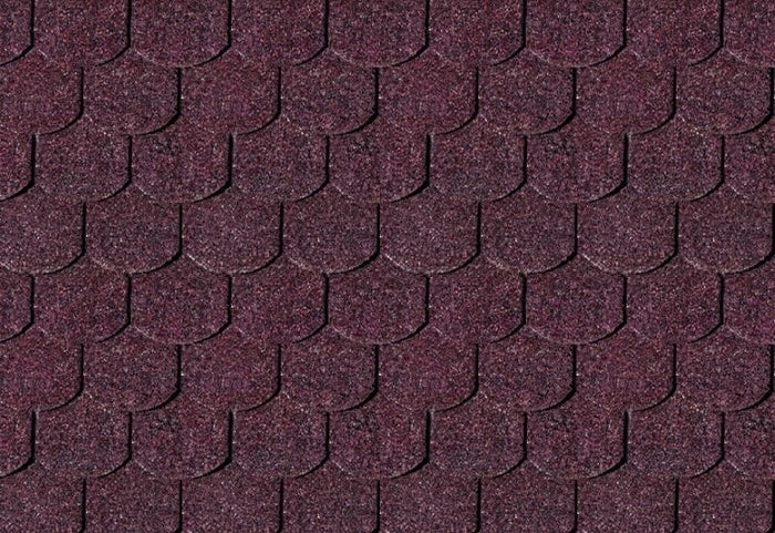 Karibu Dachschindeln Biberschwanz dunkelrot 4 Pakete