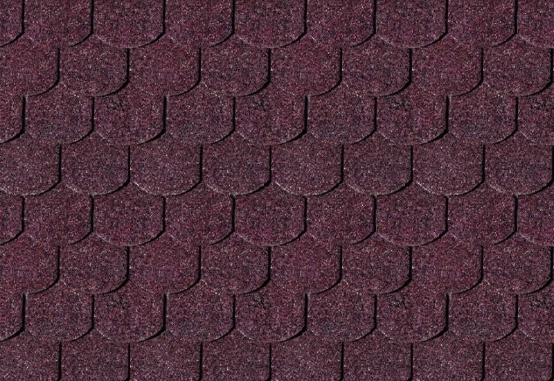 Karibu Dachschindeln Biberschwanz dunkelrot 5 Pakete