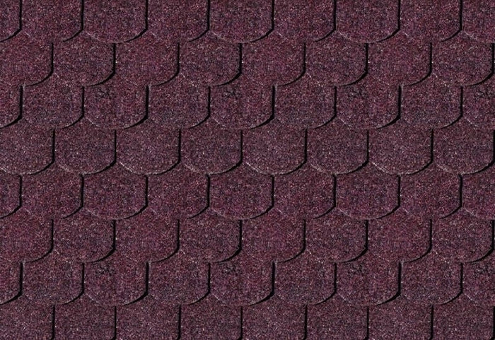 Karibu Dachschindeln Biberschwanz dunkelrot 5 Pakete