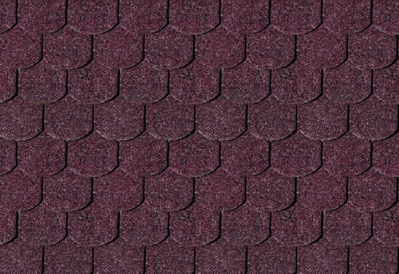 Karibu Dachschindeln Biberschwanz dunkelrot 5 Pakete