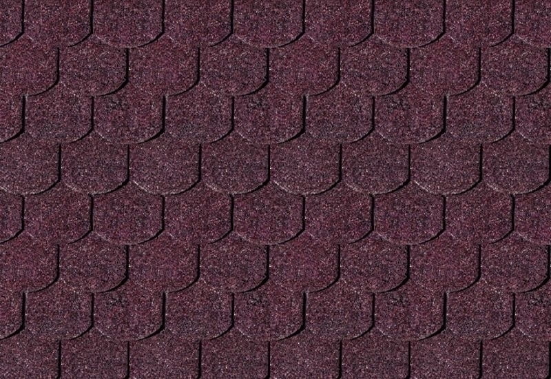 Karibu Dachschindeln Biberschwanz dunkelrot 9 Pakete