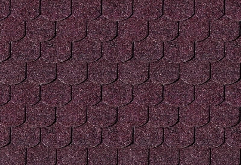 Karibu Dachschindeln Biberschwanz dunkelrot 9 Pakete