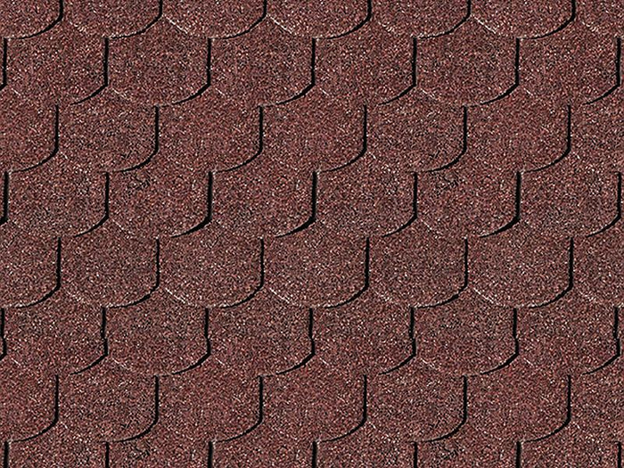 Karibu Dachschindeln Biberschwanz dunkelrot