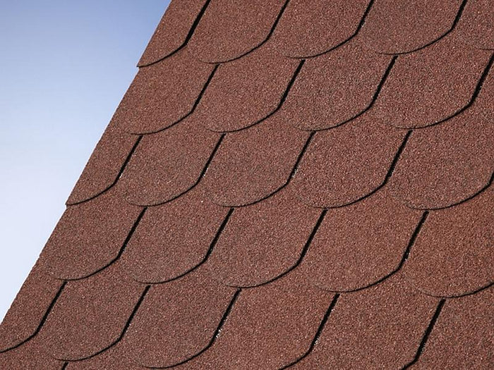 Karibu Dachschindeln Biberschwanz dunkelrot