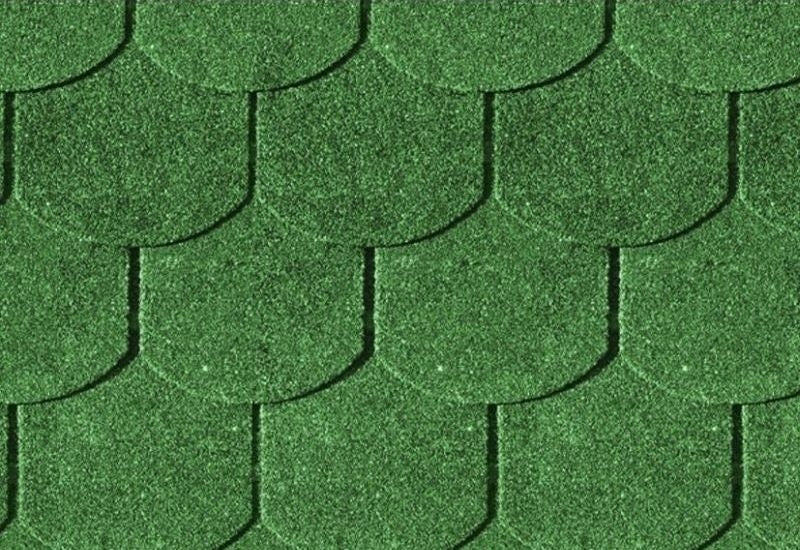 Karibu Dachschindeln Biberschwanz grün 21 Pakete