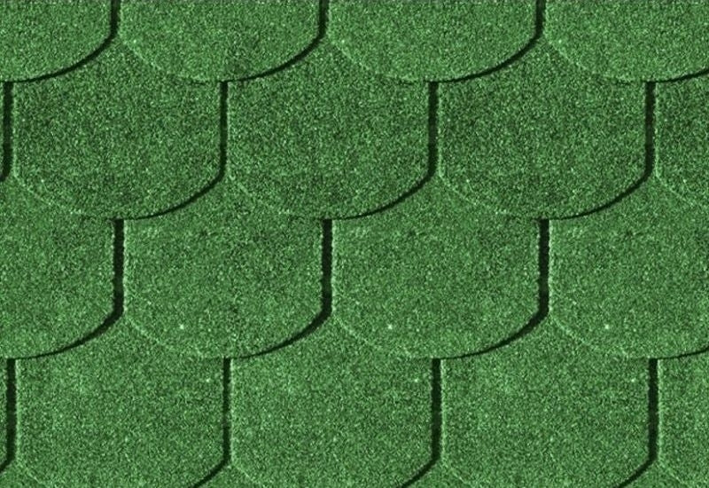 Karibu Dachschindeln Biberschwanz grün 27 Pakete