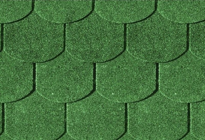 Karibu Dachschindeln Biberschwanz grün 27 Pakete