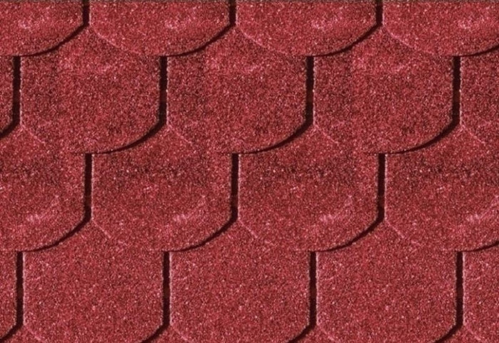 Karibu Dachschindeln Biberschwanz rot 21 Pakete