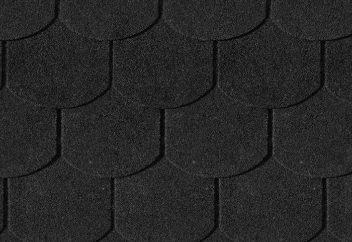 Karibu Dachschindeln Biberschwanz schwarz 1 Paket