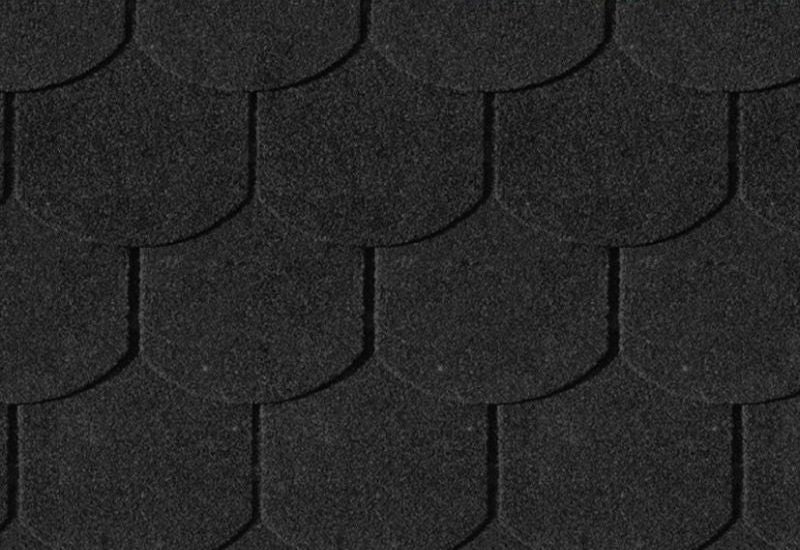 Karibu Dachschindeln Biberschwanz schwarz 1 Paket