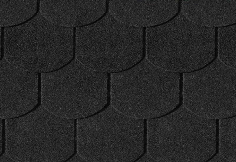 Karibu Dachschindeln Biberschwanz schwarz 11 Paket