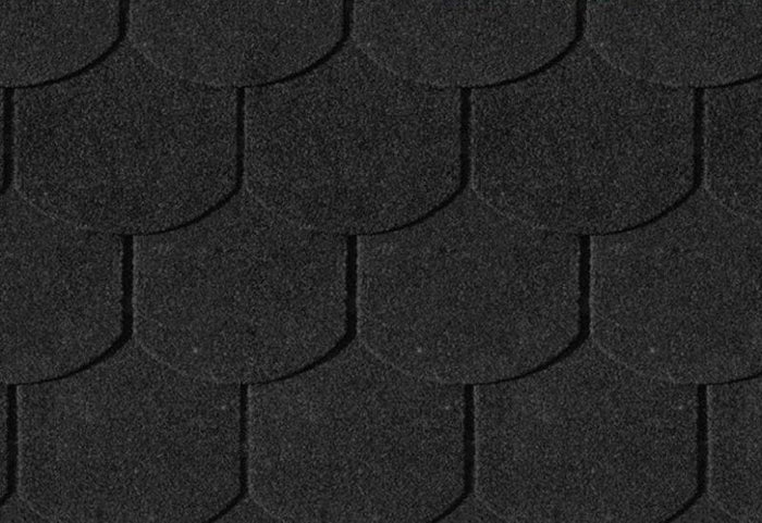 Karibu Dachschindeln Biberschwanz schwarz 13 Pakete