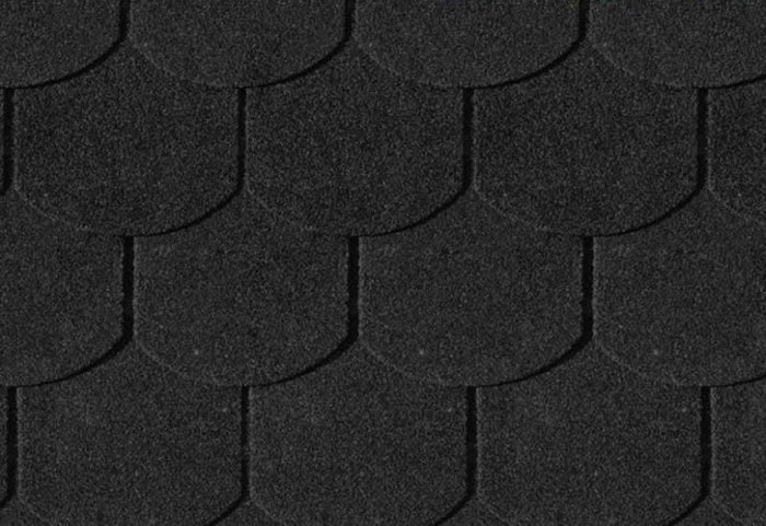 Karibu Dachschindeln Biberschwanz schwarz 16 Pakete