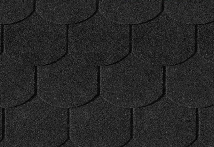 Karibu Dachschindeln Biberschwanz schwarz 3 Pakete