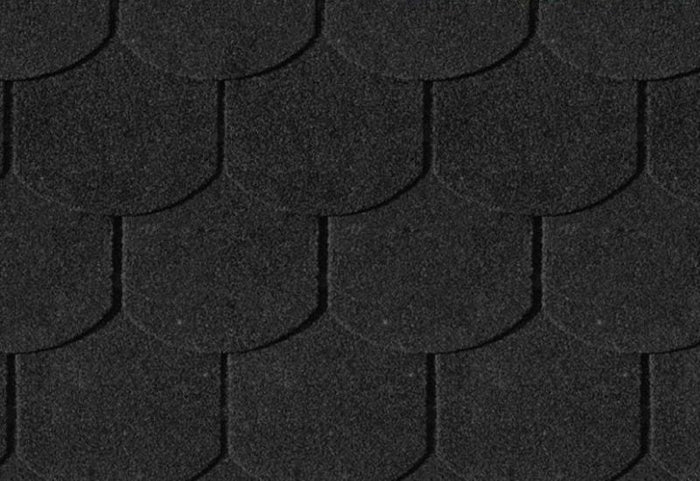 Karibu Dachschindeln Biberschwanz schwarz 4 Pakete