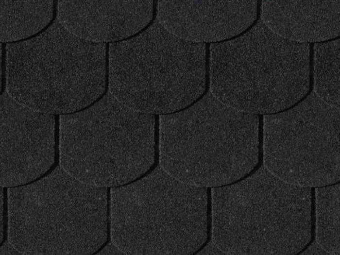 Karibu Dachschindeln Biberschwanz schwarz 8 Pakete