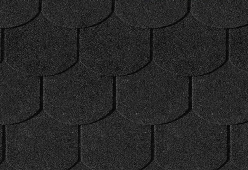 Karibu Dachschindeln Biberschwanz schwarz 8 Pakete