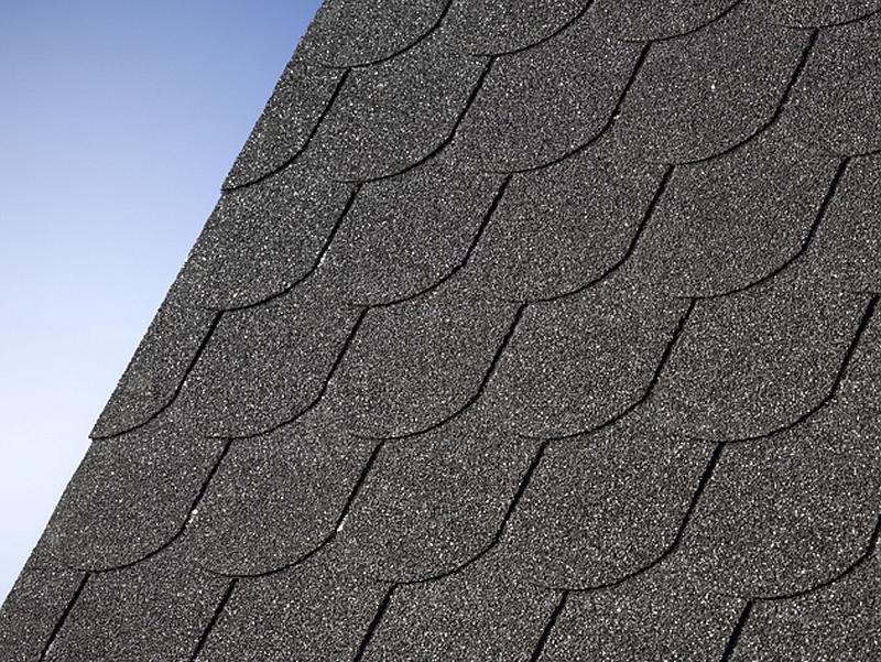 Karibu Dachschindeln Biberschwanz schwarz