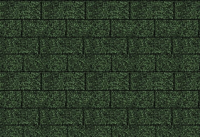 Karibu Dachschindeln Rechteck dunkelgrün 6 Pakete