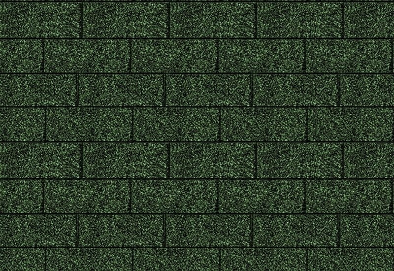 Karibu Dachschindeln Rechteck dunkelgrün 6 Pakete