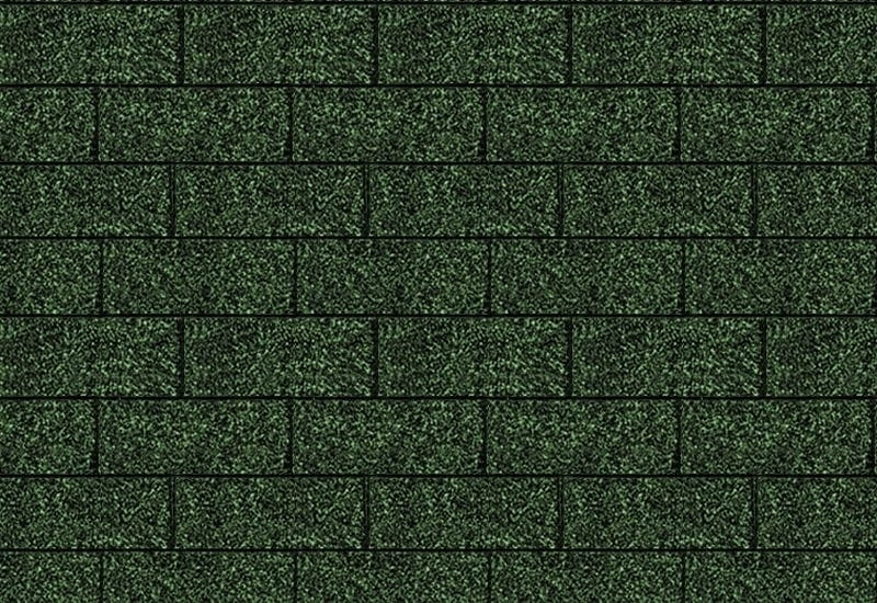 Karibu Dachschindeln Rechteck dunkelgrün 8 Pakete