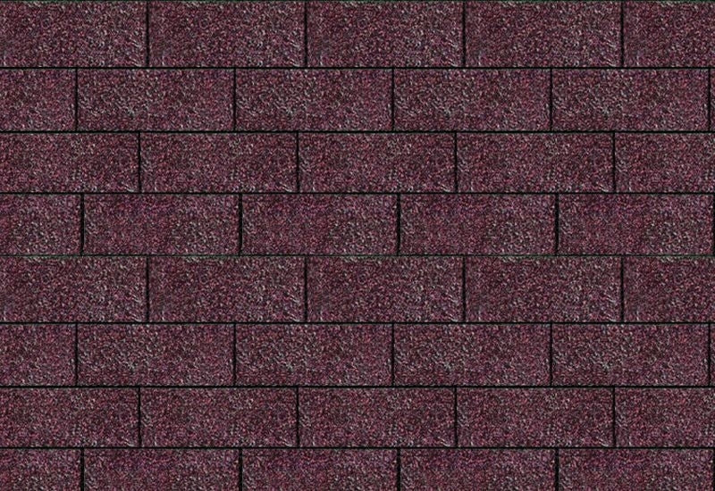 Karibu Dachschindeln Rechteck dunkelrot 1 Paket