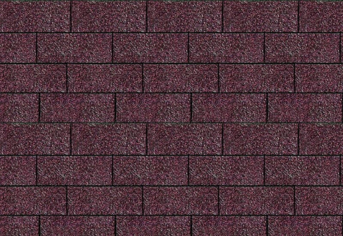 Karibu Dachschindeln Rechteck dunkelrot 1 Paket