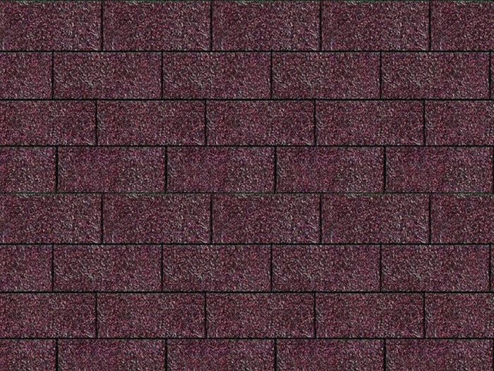 Karibu Dachschindeln Rechteck dunkelrot 1 Paket