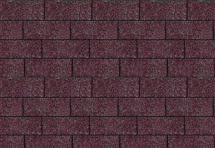 Karibu Dachschindeln Rechteck dunkelrot 1 Paket