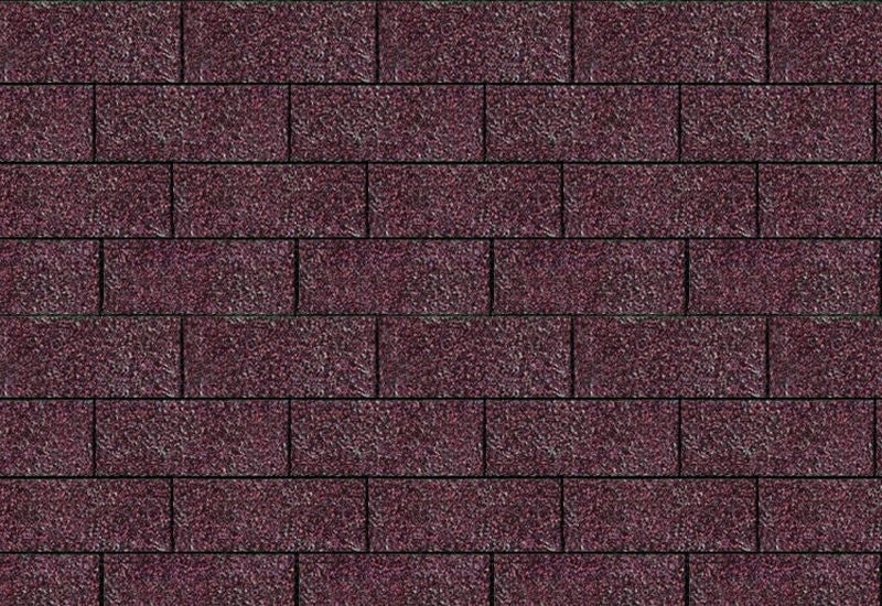 Karibu Dachschindeln Rechteck dunkelrot 1 Paket