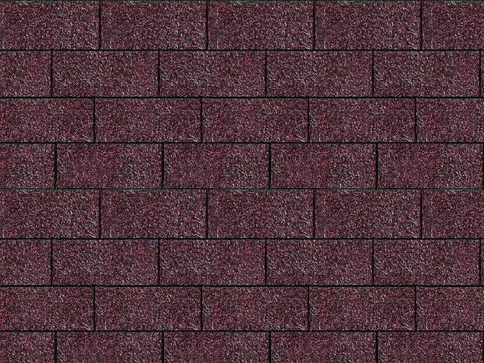 Karibu Dachschindeln Rechteck dunkelrot 10 Pakete