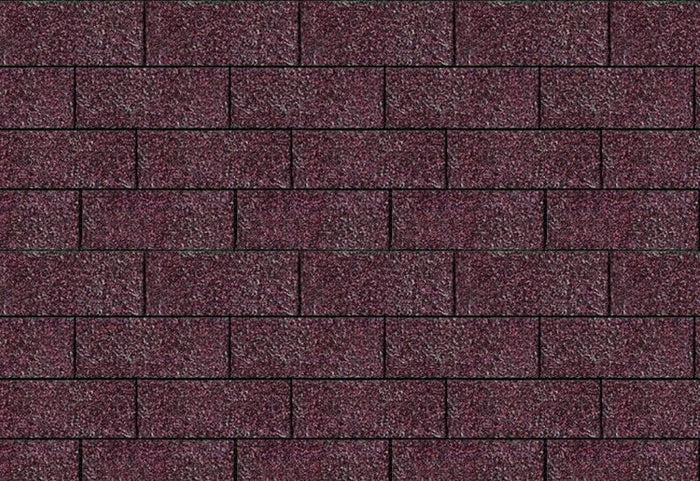 Karibu Dachschindeln Rechteck dunkelrot 10 Pakete