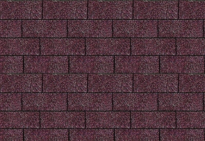 Karibu Dachschindeln Rechteck dunkelrot 10 Pakete